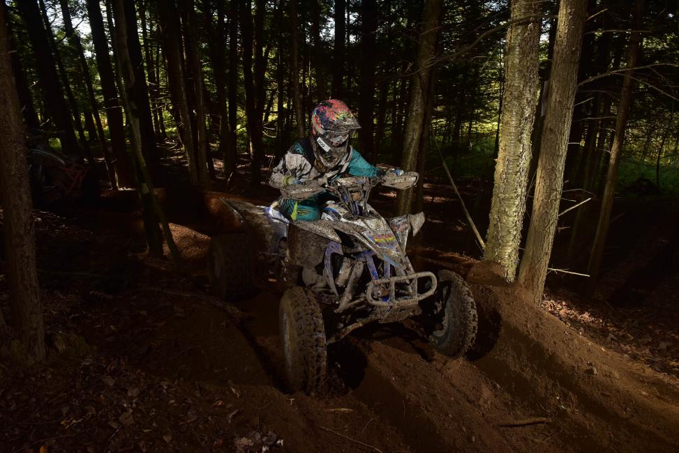 Kylie Ahart currently sits in second overall in the WXC ATV class, just four points behind the class leader.Photo: Ken Hill