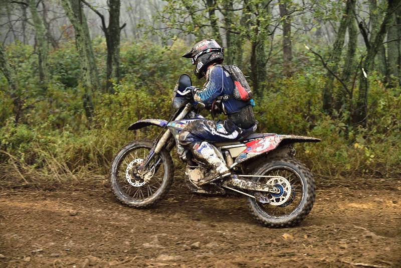 Jordan Ashburn ran into some tire trouble after running in the first in Somerset.Photo: Ken Hill