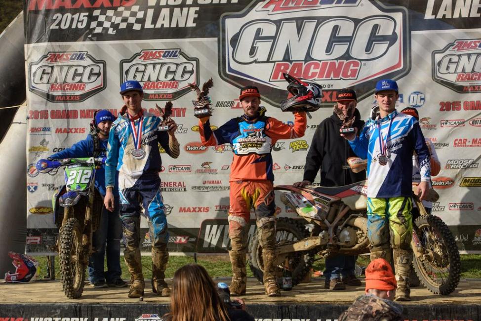 XC2 Podium: Jason Thomas, Ricky Russell, Austin Lee. Photo: Ken Hill