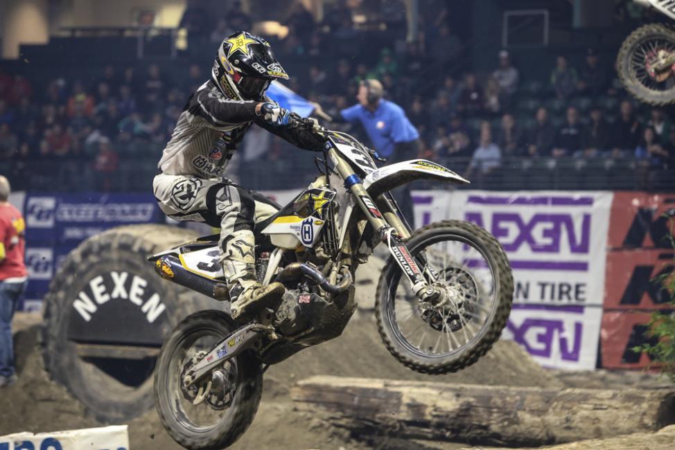 Mike Brown rode a strong race and finished out the night in fourth place.