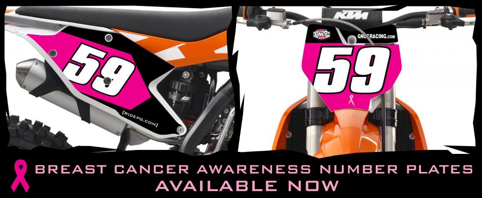 Don't forget to order your pink numberplate backgrounds for Ironman! The folks at Powersport Grafx will have you looking good. Check them out at www.ridepg.com!