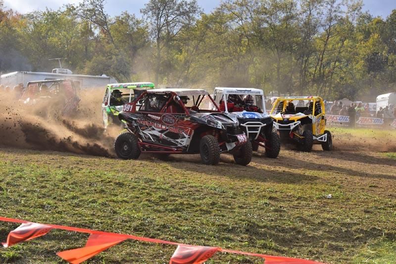 Steve Matko got his UTV off to a great start from his row.