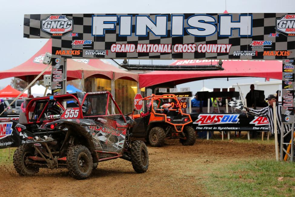 Plavi takes the checkers at the AMSOIL Ironman GNCC.