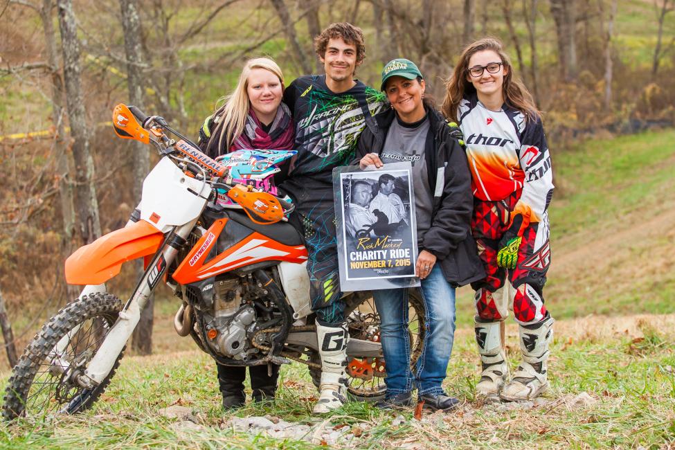 From left to right, Hannah, Kaleb, Jerri and Tyler raised over $1400 for Team Faith at this year's Rich Mackey Charity Ride this past weekend!