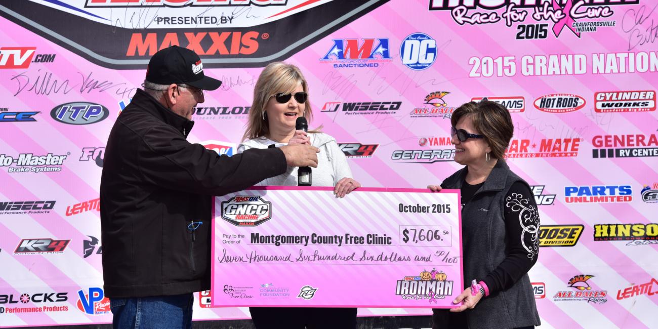 AMSOIL Ironman GNCC Raises Over $8,000 For Breast Cancer Awareness