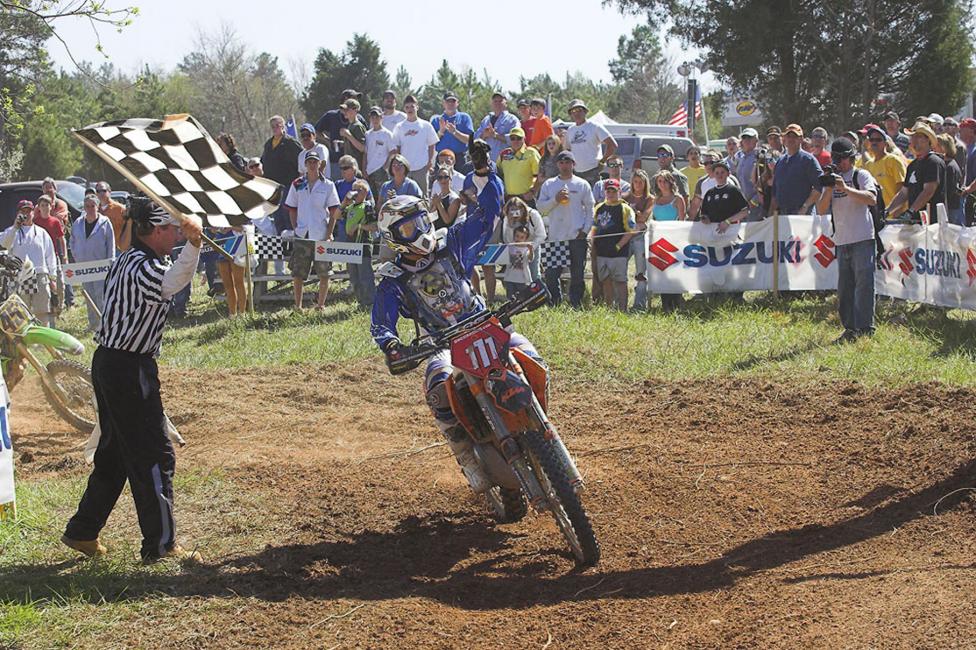 Juha Salminen crusies to the victory at the 2006 Big Buck GNCC.Photo: GNCC Archives