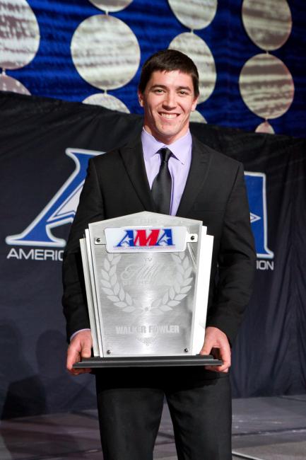 Congratulations to Walker Fowler for earning the 2015 AMA ATV Athlete of the Year Award.Photo: Courtesy of American Motorcyclist Association 