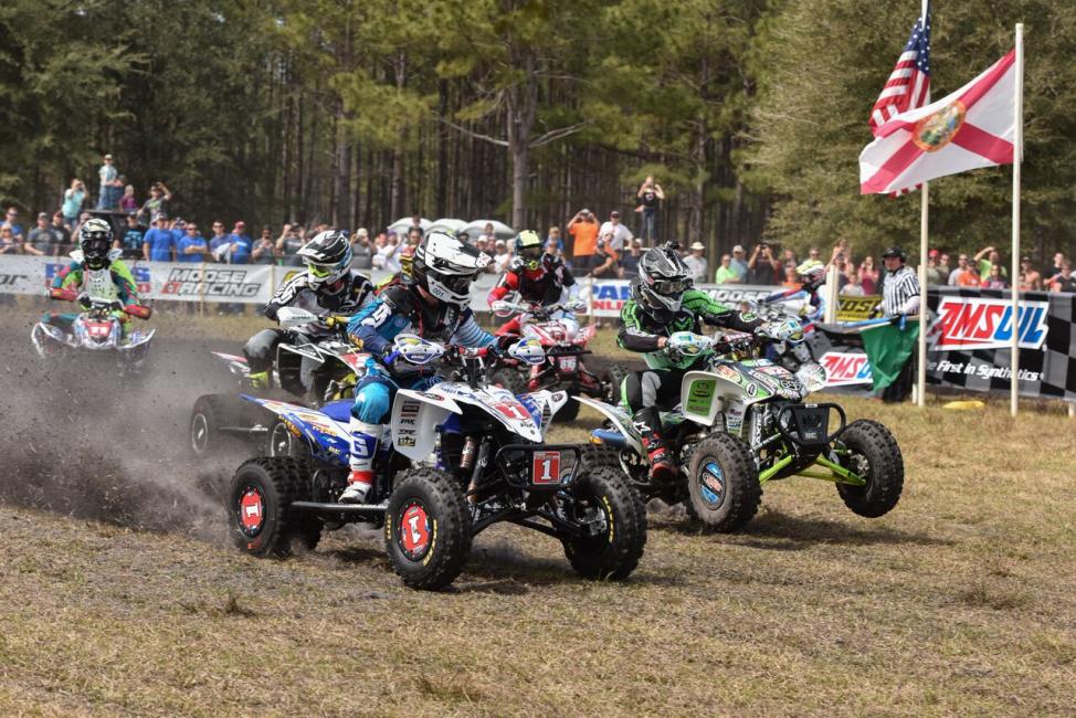 The XC1 Pro holeshot looked like a repeat of 2015Photo: Ken Hill