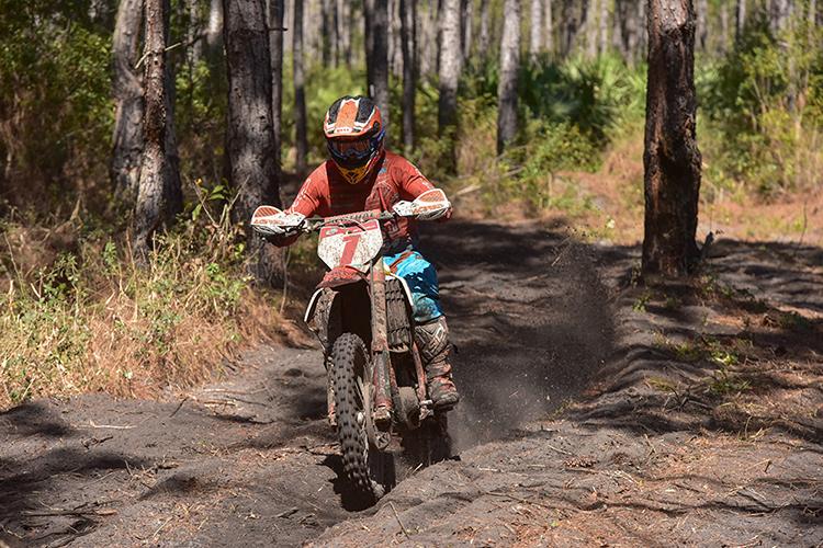 Kailub Russell put on a hard charge to earn a podium position.  