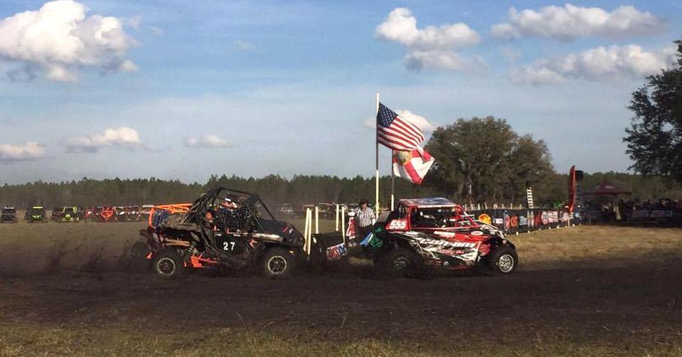 Dave Plavi (Offroad Motorsports / Wicked Bilt / Can-Am) grabbed the holeshot in his Can-Am Maverick side-by-side vehicle and then went on to win the XC2 Pro Sport class and take second in the UTV overall to his Can-Am teammate Miller. Photo: Courtesy of Can-Am