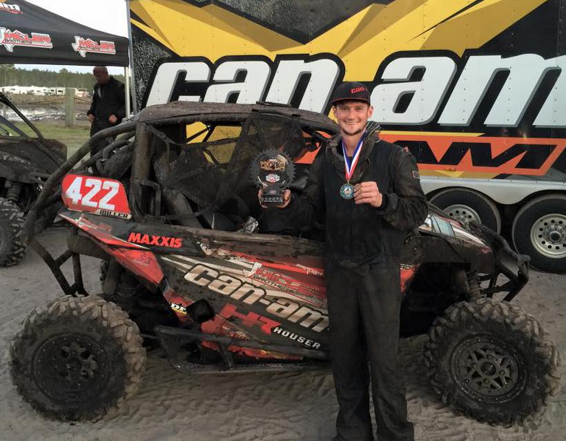 Cody Miller won the UTV overall and XC1 Pro UTV class in his Miller Brothers / Houser Racing / Can-Am Maverick 1000R side-by-side at the opening GNCC race in Palatka, Fla.Photo: Courtesy of Can-Am