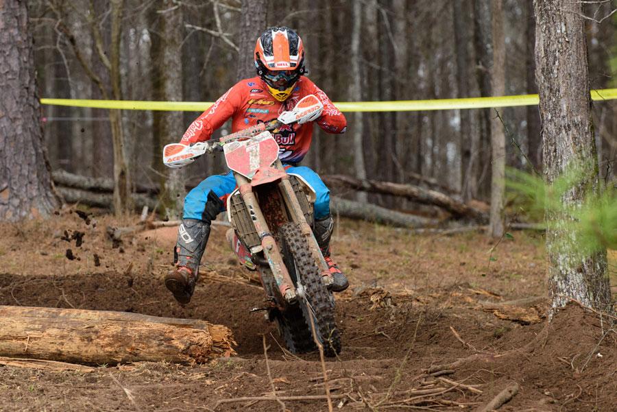 Kailub Russell finished second overall in the hot and humid Georgia conditions.