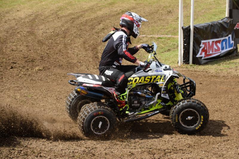 Brycen Neal tangled with another rider on the start but made up solid ground. 