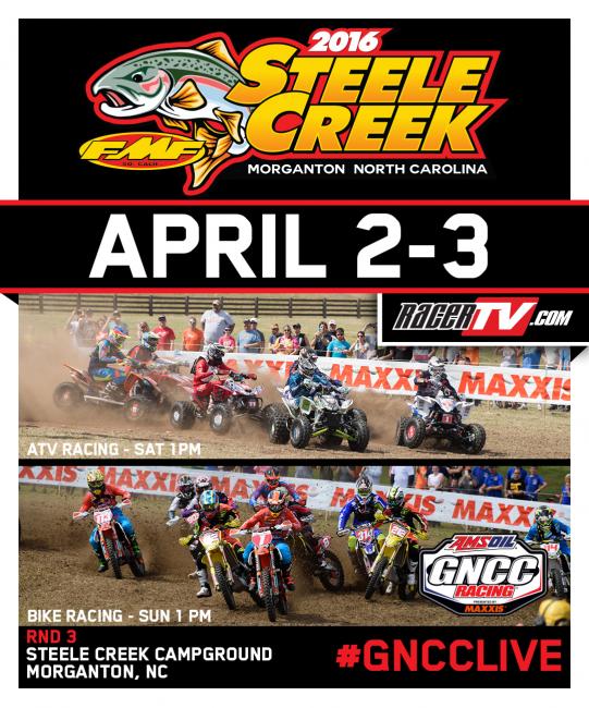 Bryan Hulsey (center) earned the morning ATV overall win in Georgia, and will look to earn another one this weekend.