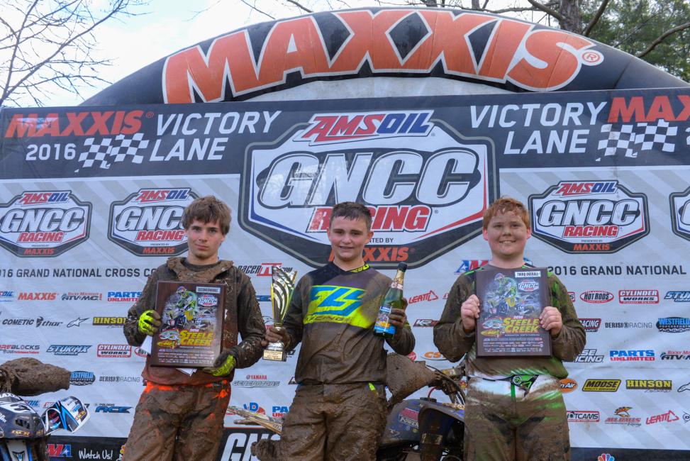 Overall ATV Youth: (2) Michael Myers, (1) Haden Nicholson, (3) Tyler Valentine