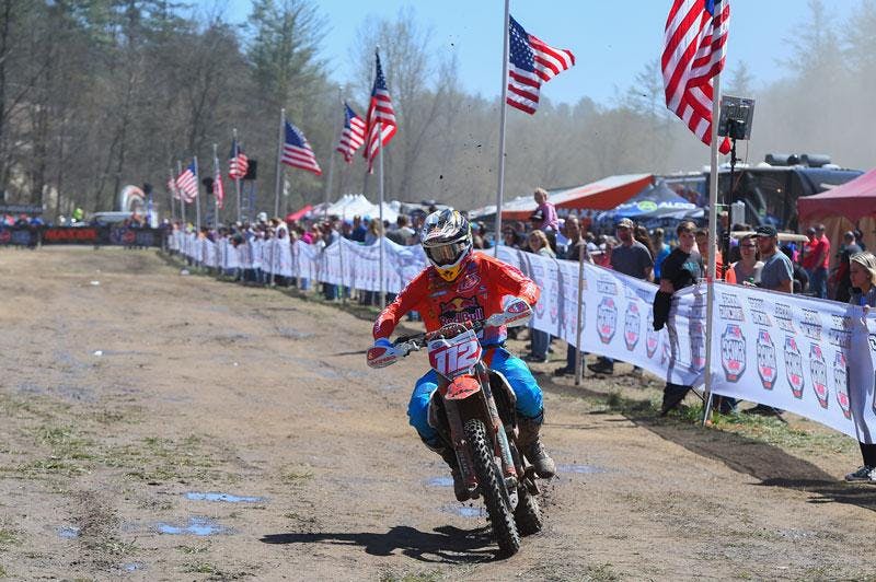 Charlie Mullins made his return to GNCC this past weekend in North Carolina.
