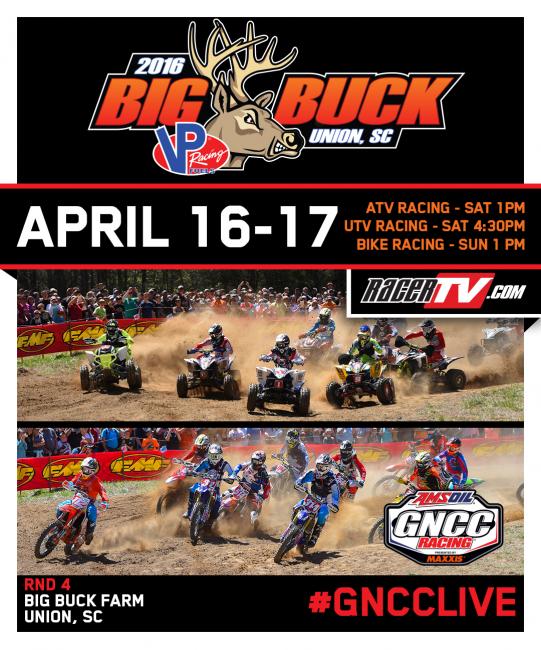 Throwback Thursday to the first Big Buck GNCC in 1997 where No. 8 Matt Smiley got the holeshot and the win in the Pro ATV class.