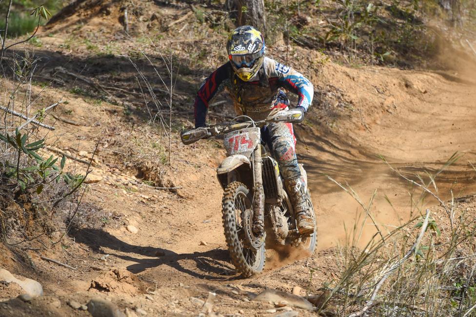 Josh Strang will be charging hard this weekend in an attempt to extend his points lead.Photo: Ken Hill