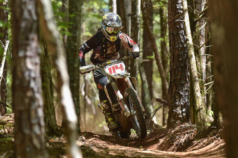 Josh Strang pushed through dusty conditions during GNCC round 4 and finished in third place. 