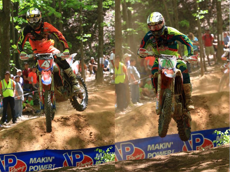 XC1 Pro rider, Chris Bach (left), earned a second place finish while teammate and XC2 Pro Lites rider, Trevor Bollinger (right) earned his fourth straight win at round 4.  