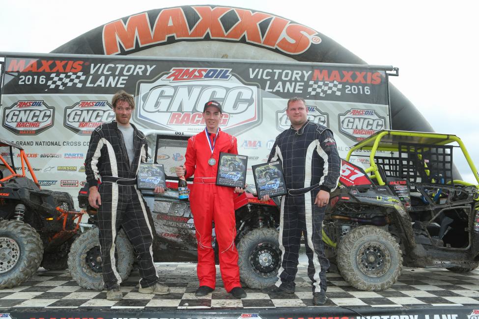 Sam Yokley earned his second straight win in the Single Seat UTV race at the Camp Coker Bullet GNCC in Society Hill, South Carolina.
