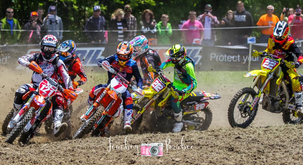 Ricky Russell (#212) and Chris Douglas (#22) battled hard throughout the day at the Limestone 100 GNCC, finishing 7th and 10th in the XC1 Pro class.