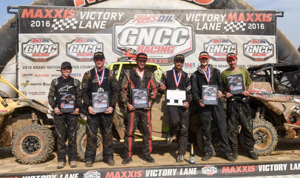 Another GNCC event and another Can-Am Maverick podium sweep! Reigning XC1 Pro UTV class champion Kyle Chaney won the race in Ohio, and was joined on the box by fellow Can-Am Maverick side-by-side vehicle pilots Tim Farr and Cody Miller. 