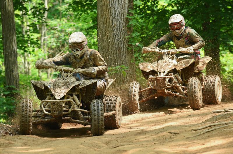 Brycen Neal (left) fought hard to climb his way out of a bad start. Photo: Ken Hill