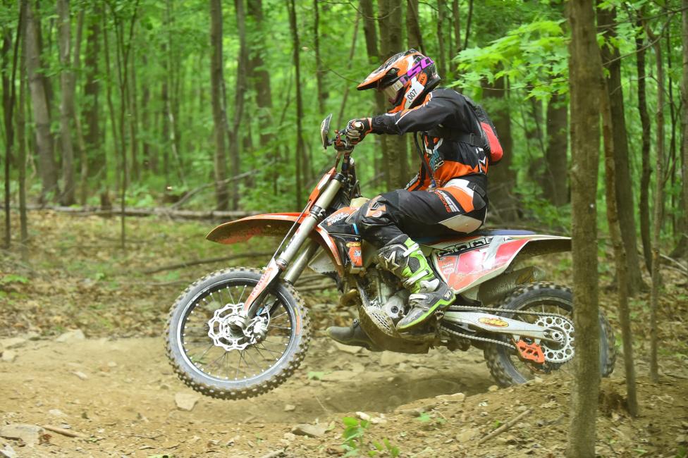 Jordan Ashburn came from a dead last start to finish third overall.Photo: Ken Hill