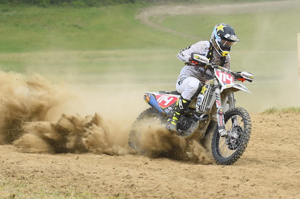 Rockstar Energy Husqvarna Factory Racing's Josh Strang takes the win at Tomahawk GNCC Round 8.