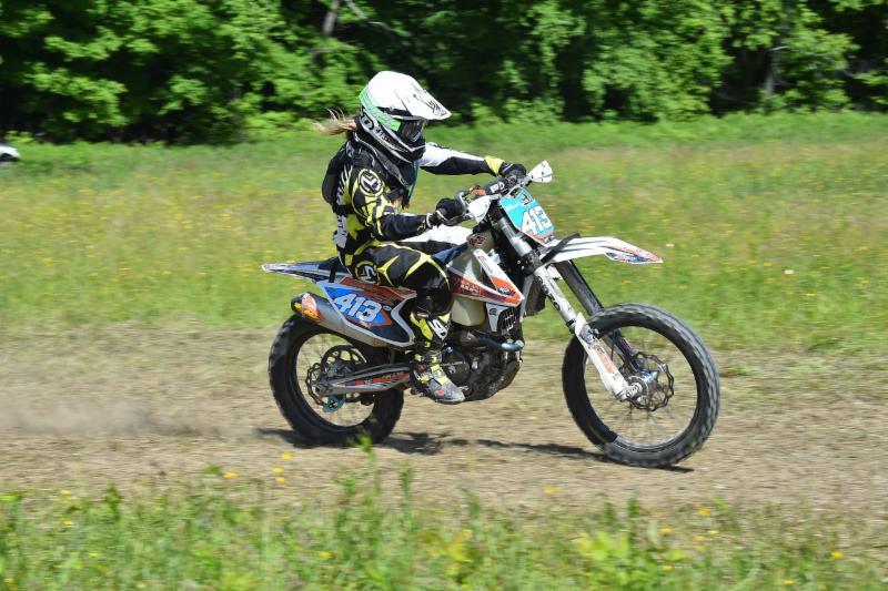 Allie Spurgeon experienced bad luck at RD 8 with a mechanical issue.Photo: Ken Hill