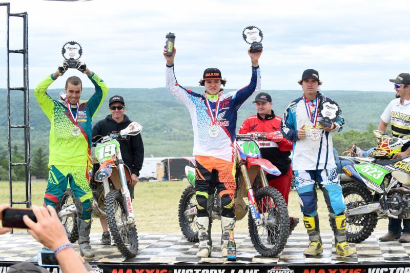 XC2 Podium: (left) Jesse Groemm, Trevor Bollinger, (right) Layne Michael. Photo: Ken Hill