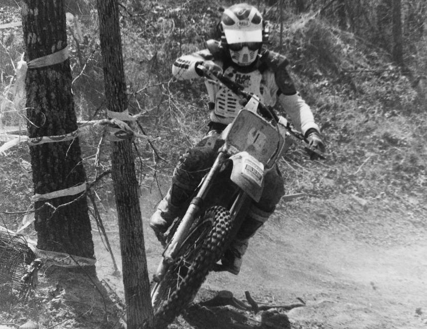 #ThrowbackThursday to the Loretta Lynn's GNCC in roughly 1986. Here's that year's defending National Hare Scramble champion, John Martin. These days John runs the Spring Creek Motocross facility and is the father of Pro Motocross racer Jeremy and Alex Martin.