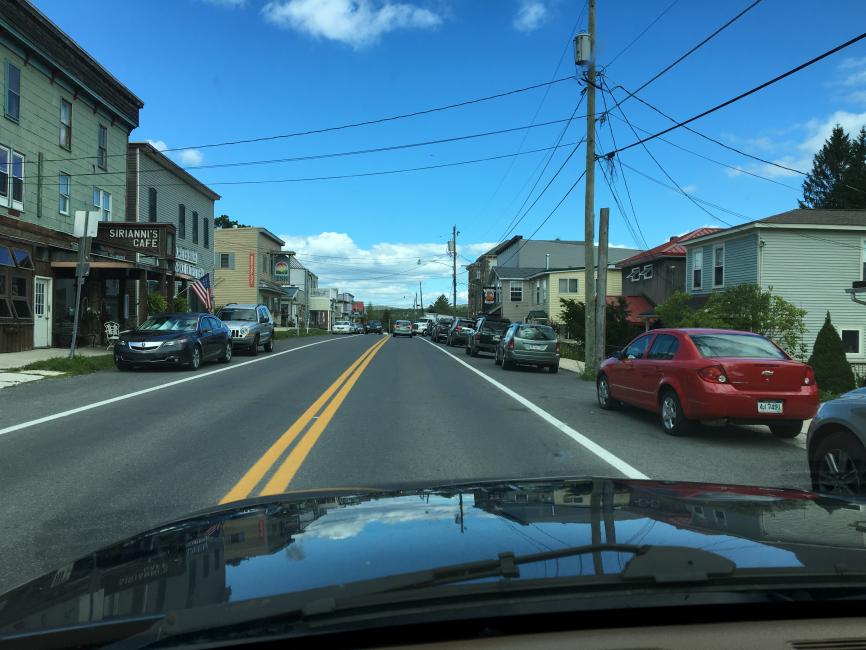 Main Street in Davis, WV where the Blackwater 100 started for many, many years!
