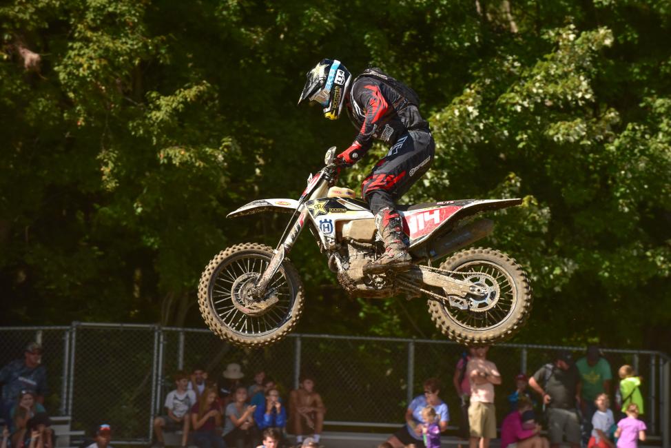 Rockstar Energy Husqvarna Factory Racing's Josh Strang finished Unadilla GNCC in 2nd. Photo: Ken Hill