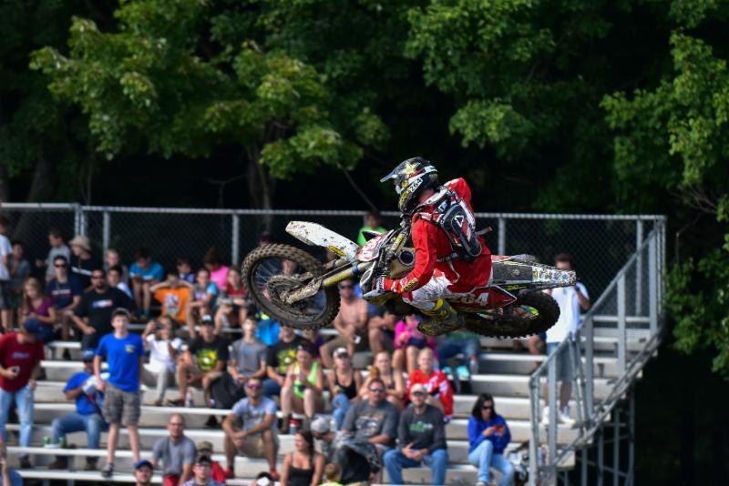 Ryan Sipes shows his moto skills on the Unadilla MX track. Photo: Ken Hill