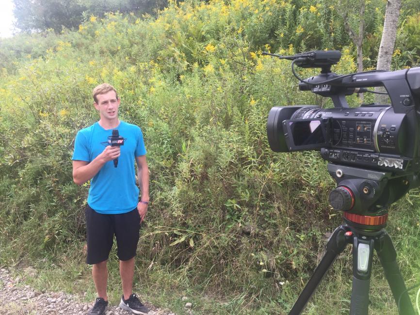 Racer TV featured Westley during the live streaming show.Photo: Provided