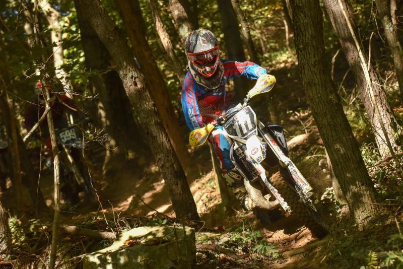 Brandon Keegan battled for a top position all morning. Photo: Ken Hill