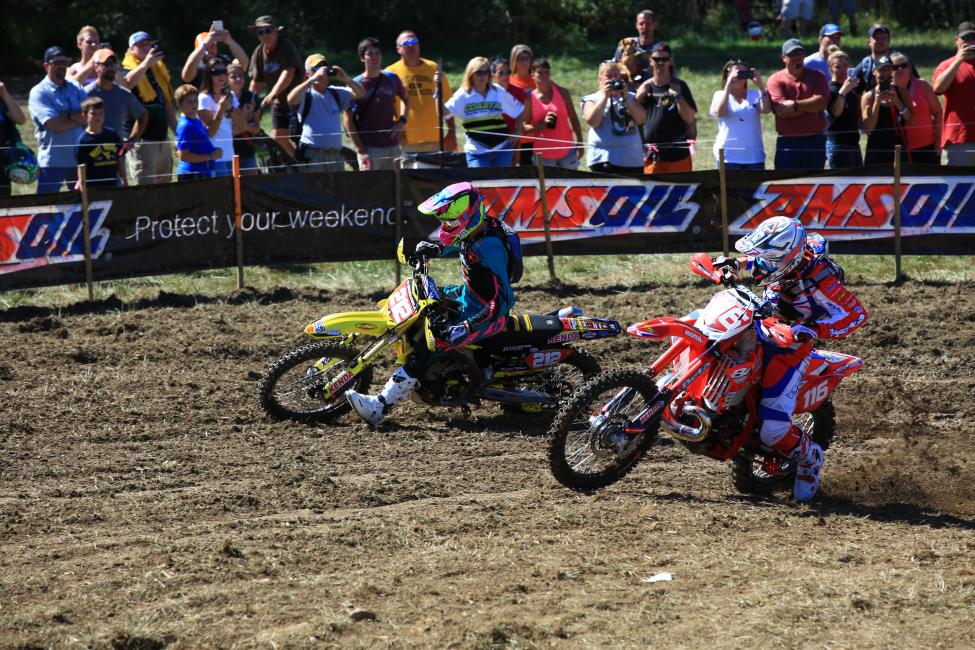 Ricky Russell jumped off the line and earned himself the $250 All Balls Racing Holeshot award. Photo: RaceDayPix 