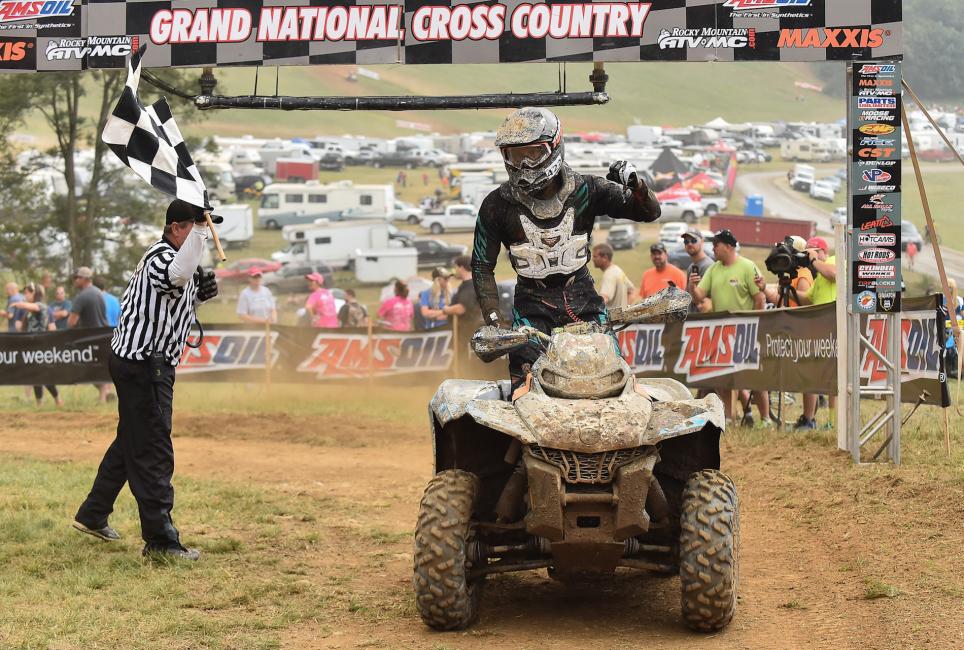 Cody Miller has now won two GNCC 4x4 Pro ATV class events aboard his Can-Am Outlander 4x4 ATV.Photo: Courtesy of Can-Am