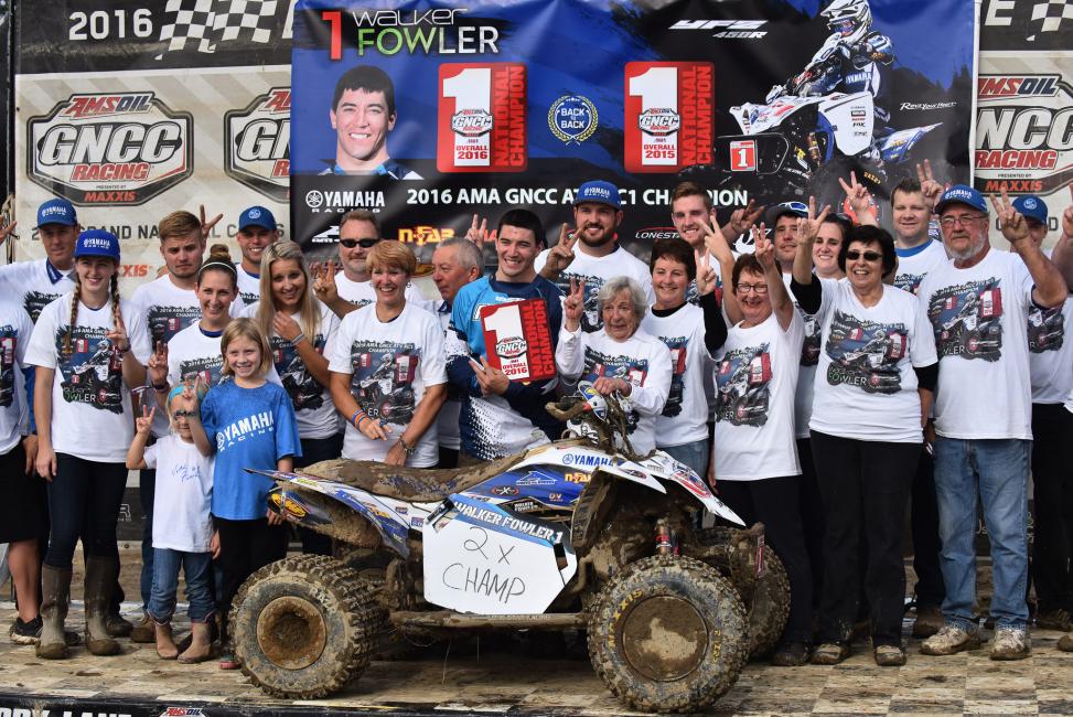 Congrats to Walker Fowler on becoming a 2x GNCC National Champion.
