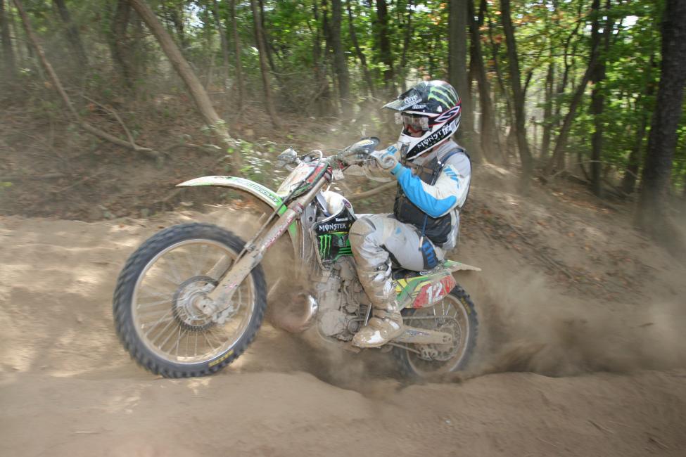 Jesse Robinson works his way around the 2007 Powerline Park GNCC course, which featured a little something we're not used to seeing there; dry, silty dirt!
