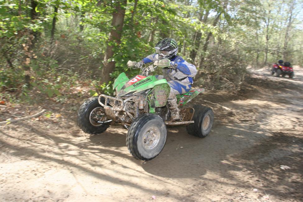 William Yokely works his way through the Powerline Park woods in 2007.