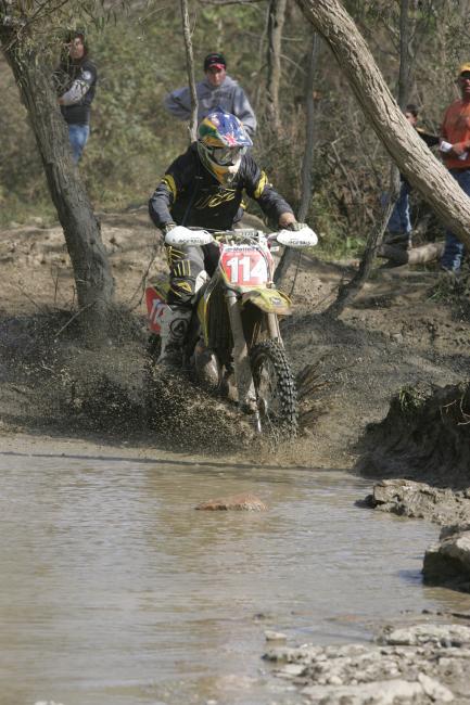 Josh Strang makes his way through Gus' Mudhole during his first full season of GNCC Racing in 2007.