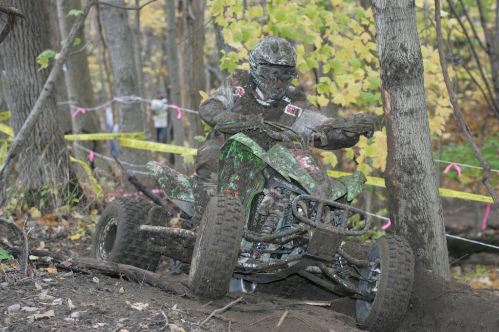 William Yokely works his way through the woods of the 2007 Ironman GNCC!