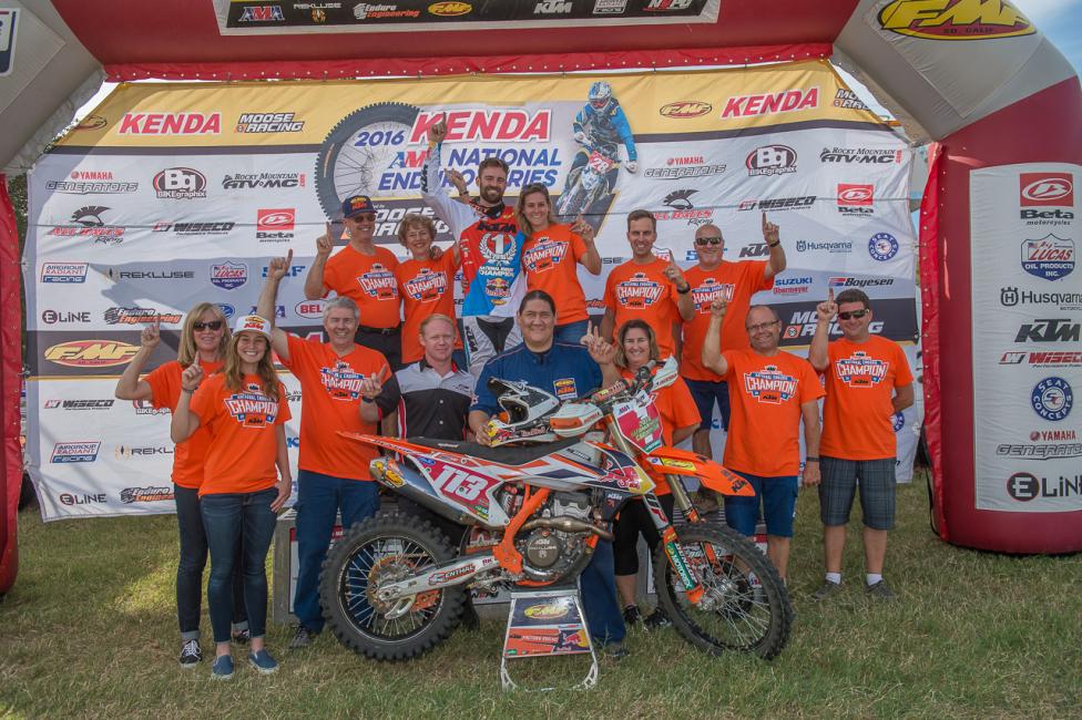 Russell Bobbitt captured his fifth National Enduro Championship over the weekend. 
