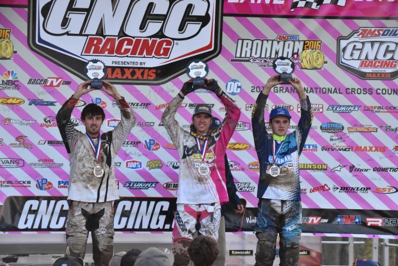 Michael stands in the center of the podium for his second-straight XC2 victory. Photo: Ken Hill