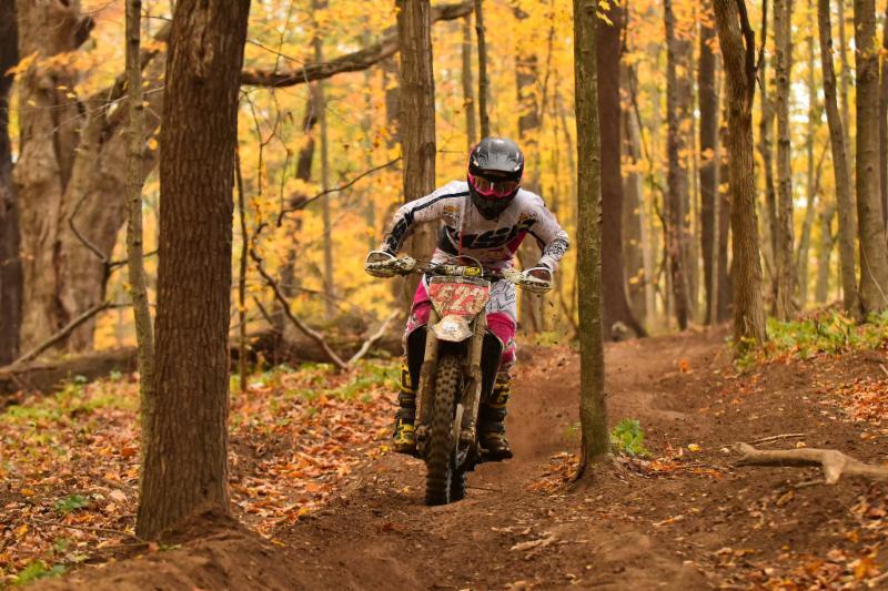 Michael showed speed and intensity all race long in Indiana. Photo: Ken Hill