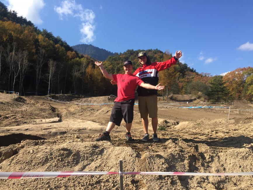 Trevor and Eric at the test track.