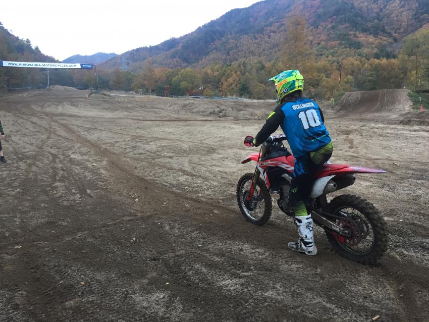 Trevor working on starts.